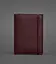 Шкіряна обкладинка для паспорта 2.0 бордова Краст - мініатюра 1