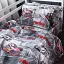 Комплект постільної білизни Mirson Kids Time 17-0855 Motospin Бязь 110х140 см - мініатюра 1