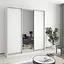 Шафа-купе тридверна MebelStar Комбо AL 2ДСП/Дзеркало 190x45x210 см Аляска білий (MBS-3191) - мініатюра 1