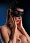 Маска на очі Taboom Wild Roses Blindfold чорний - мініатюра 2