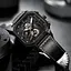 Часы мужские наручные Crrju Faust (Черные) - миниатюра 9