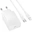 МЗП Borofone BAS75A Source PD30W (1USB-C) + кабель Type-C to Lightning White - мініатюра 3