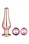Анальна пробка Gleaming Love Pleasure Plug Set 3 шт. (рожевий) - мініатюра 2