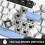 Клавіатура MageGee MK-Star 75 Brown Switch Black/White/Blue (6971969727953-UA) [159845] - мініатюра 2