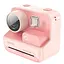 Детская фотокамера с моментальной печатью Hoco DV200 Dual lens Pink - миниатюра 2