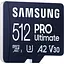 Карта памяти Samsung microSDXC 512GB Class 10 UHS-I U3 V30 A2 PRO Ultimate + SD Adapter (MB-MY512SA) (112858) - миниатюра 5