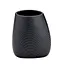 Стакан для зубних щіток керамічний Moiree, чорний (20201) - мініатюра 1