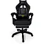 Геймерське крісло Primaveo з ергономічними подушками та висувною підставкою для ніг чорне - мініатюра 2