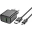 Комплект зарядного устройства Hoco CS21A Single port 1USB 18W 5V/3A 9V/2A Quick Charge 3.0 USB/ Micro-USB 1м Black - миниатюра 5