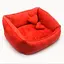 Лежак для котів та собак Zoo-hunt Ніжність червоний №3 500х690х230 мм - мініатюра 1