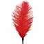 Лоскітка зі страусиним пером Art of Sex - FeaTher Tickler, колір Червоний - мініатюра 3
