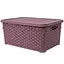 Уцінка. Кошик Diomedea з кришкою 34.5x24.5x15.5 см 10 л темно-пудровий (К13-803)   - мініатюра 1