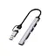 Переходник HUB WIWU Wi-HB003 ZOLO 5 in 1 (USB-C/USB-A to 2xUSB2.0+1xUSB3.0+SD/TF) Grey - миниатюра 1