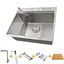 Комплект кухоннї мийки та змішувача з нержавіючої сталі NS-5747, Нержавіюча сталь - мініатюра 1