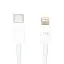Кабель PowerPlant USB Type-C - Lightning 18W 1 м быстрая зарядка iPhone белый - миниатюра 2