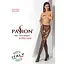 Эротические колготки-бодистокинг Passion S008 black ажурные колготки с вырезом и лампасами-сеткой S/M/L - миниатюра 7