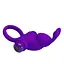 Виброкольцо Pretty Love Vibro Penis Ring Rabbit 11.3 см фиолетовый - миниатюра 4