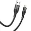 Дата кабель Hoco X72 Creator silicone USB to Lightning (1m) Black - мініатюра 2
