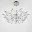 Невагома срібна люстра Ø 80 см | Арт. MJ 206-800 CH | Line F - мініатюра 2