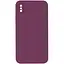Чохол Epik Silicone Case Square Full Camera Protective AA No Logo для Apple iPhone XS Max 6.5 Бордовий/Maroon - мініатюра 1