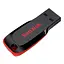 USB флеш накопичувач SanDisk 64GB Cruzer Blade Black/red USB 2.0 SDCZ50-064G-B35 - мініатюра 2