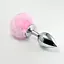 Анальна пробка LoveToy Large Silver Plug 17 см (рожевий) - мініатюра 2
