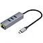 Перехідник Hoco Hub HB34 USB to USB 3.0 x 3+RJ45 /19 - мініатюра 1