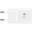СЗарядний пристрій Samsung EP-TA20EWECGRU+ Type-C Cable 1EA біле - мініатюра 1