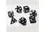 Набір кубиків Transparent 7 Dice Set - Black , 7 шт. (g7dtran10) - мініатюра 2