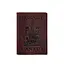 Кожаная обложка для паспорта с канадским гербом бордовая Crazy Horse - миниатюра 6