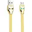 Кабель Hoco U14 Steel man Micro charging cable Gold - мініатюра 1