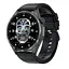 Розумні смарт-годинник LEMFO GTS4-Y11 силіконовий ремінець Black Black (18606) - мініатюра 1
