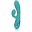 Вібратор-кролик Loveline Inflatable Rabbit 20 см (зелений) - мініатюра 1