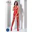 Бодистокинг Passion BS066 комбинезон имитация чулок и пояса S/M/L red - миниатюра 2