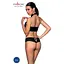 Комплект із еко-шкіри Passion Nancy Bikini black L/XL - мініатюра 2