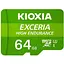 Карта памяти Kioxia microSDXC, 64Gb, Exceria High Endurance, Class 10 UHS-I U3 V30 A1, адаптер SD, до 100/65 МБ/с (LMHE1G064GG2) - миниатюра 1