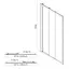 Душевые двери Eger 100x195 см 3-х элементное раздвижное стекло Frizek профиль белый 599-075-100, интимато, белый - миниатюра 2