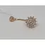 Золота сережка-пірсинг Імперія золота з фіанітами ПС043И - мініатюра 2