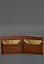 Кожаное портмоне 13.0 зажим светло-коричневый краст - миниатюра 4