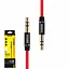 Аудіокабель Aux Remax 3.5 мм Aux Jack Cable L100 1 м червоний - мініатюра 2