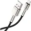 Кабель Baseus Cafule Series Metal Data Cable USB to IP 2.4A 0.25m black (CALJK-01) - мініатюра 3
