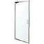 Душевые двери Eger 80x195 см распашные прозрачное стекло профиль хром 599-028-80, прозрачный, хром - миниатюра 1
