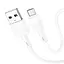 Дата кабель Hoco X83 Victory USB to MicroUSB (1m) White - мініатюра 2