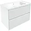 Тумба з умивальником Volle Teo 80 см Білий 15-88-81 - мініатюра 1