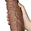 Вибратор Lovetoy Realistic Chubby Dildo 10.5'' 26.6 см коричневый - миниатюра 6