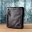 Сумка на плечо для мужчин из прочной зернистой кожи SHVIGEL 20х22х4 см sum0027432 - миниатюра 9