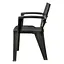 Стул садовый пластиковый Bica Emma графит - миниатюра 2