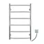 Электрический полотенцесушитель Kosser Трапеция 700x500/6 ER рег. ДТ09ER, Хром, Правое - миниатюра 2