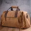 Удобная дорожная сумка из плотного текстиля 21239 Vintage коричневая - миниатюра 8