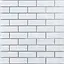 Самоклеящаяся 3D панель 700х770х3мм Белый кирпич полоска серебро (100-3) SW-00000752 - миниатюра 1